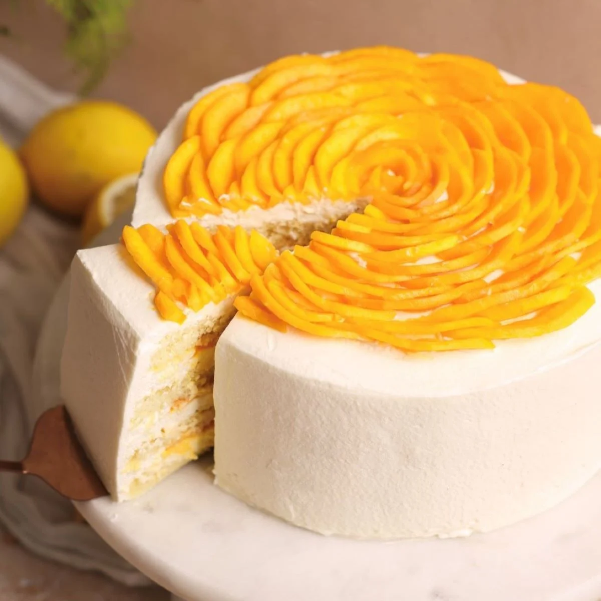 Mango Cream Cake